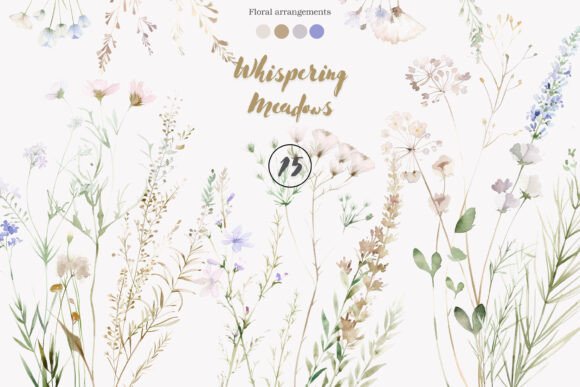 Download Wildflower Clipart Botanical Set - Premium Resources