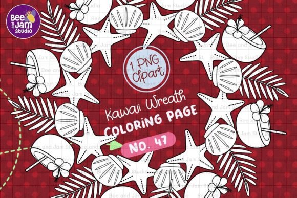 Download KDP Coloring Kawaii Beach Summer -47 - Coloring Collection
