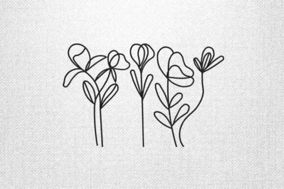 Download Minimal Line Flowers - Line flowers Collection